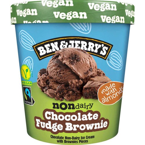 Ben & Jerrys Eis Chocolate Fudge Brownie vegan 0.465l
