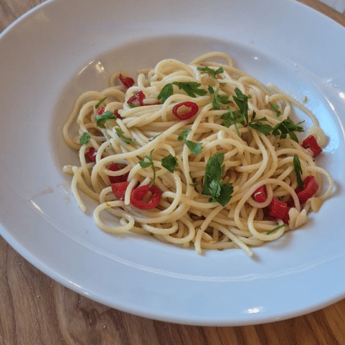 Spaghetti Aglio olio e peperoncino