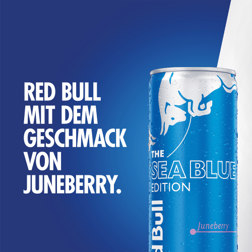 Red Bull Sea Blue Edition, Juneberry-Geschmack, 250-ml-Dose