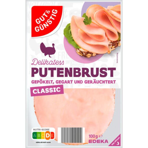 Gut & Günstig Putenbrust classic 100g