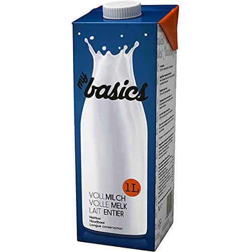 my basics Haltbare Vollmilch 3.5% Fett 1.0l