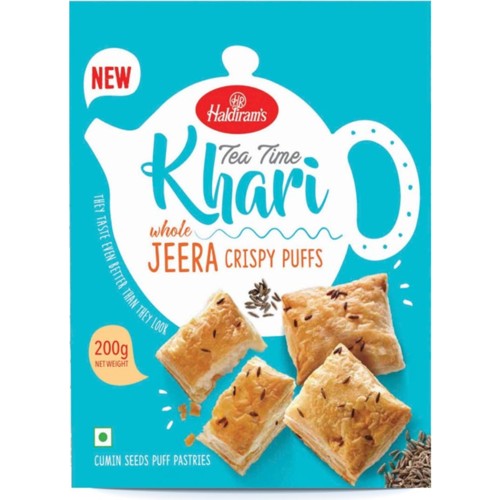 Haldiram's Tea Time Khari Whole Jeera Blätterteiggebäck 200g