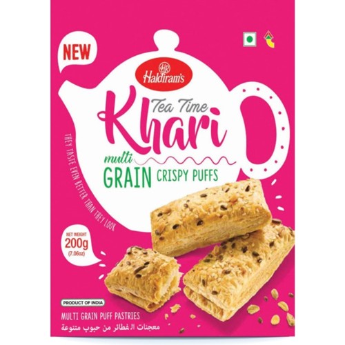 Haldiram's Khari Knusprige Mehrkornblätterteiggebäck 200g