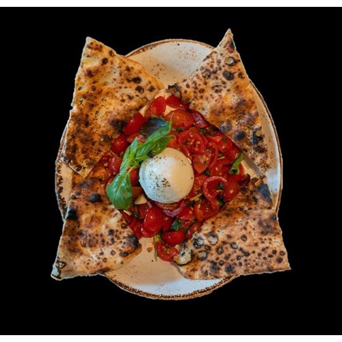 Burrata mit Bruschettatomaten