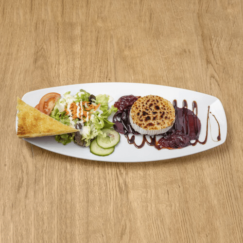 Karamellisierter Ziegenkäse