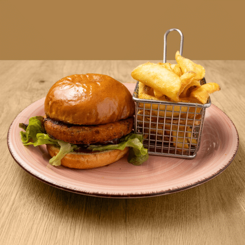 Vegetarischer Burger (pikant)