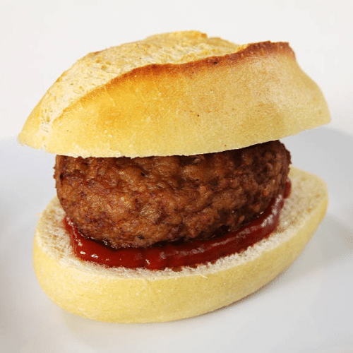 Fleischküchle mit Brötchen