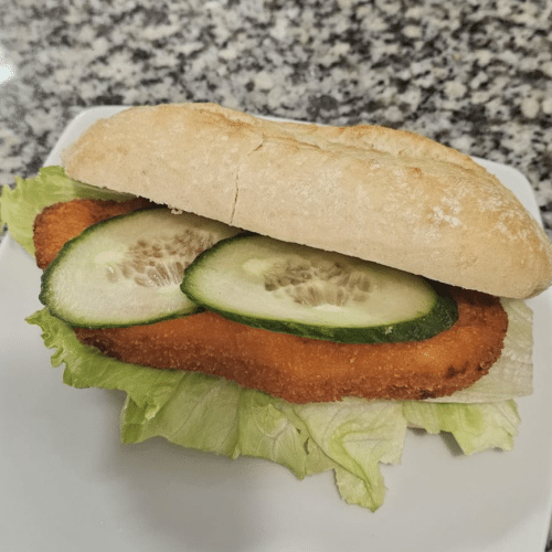 Hähnchenschnitzelbrötchen