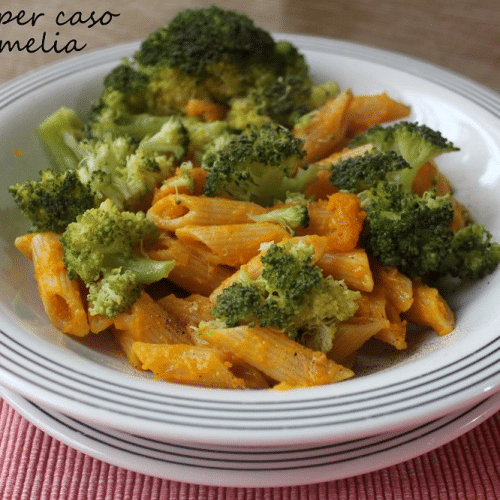 Penne mit Kürbis und Brokkoli
