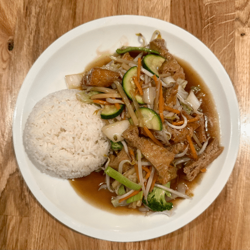 22. Tofu in Soja Soße