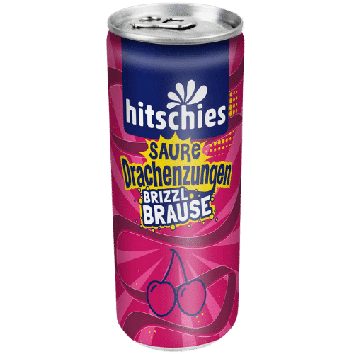 Hitschies Saure Drachenzungen brizzl Brause Kirsche 250 ml