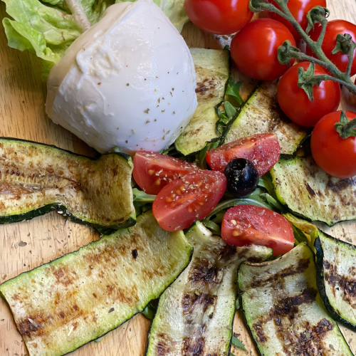 zucchini grigliate con la bufala