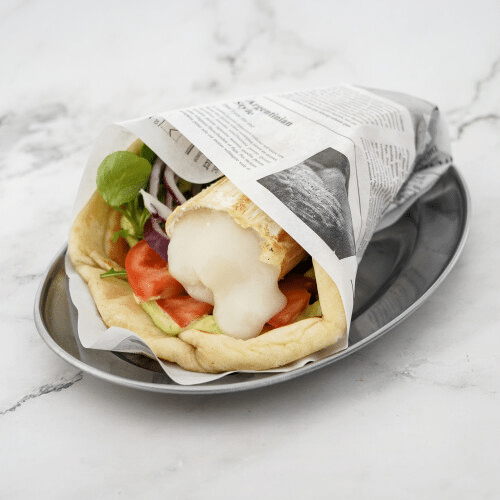 Pita mit Ziegenkäse