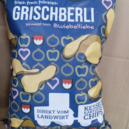 Grischberli Kessel Kartoffel Chips  Zwiebelliebe  120g
