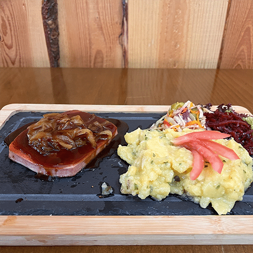 Fleischkäse vom Grill