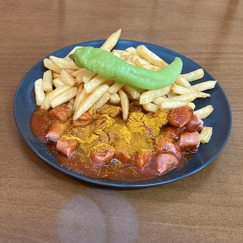 Ironman Currywurst von Metzger Pfrommer (extra scharf)