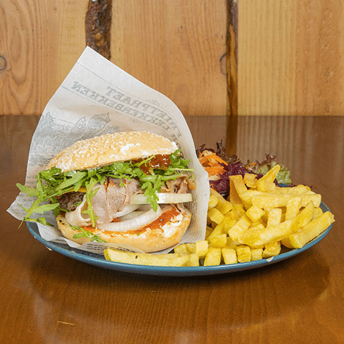 Wildschwein-Burger