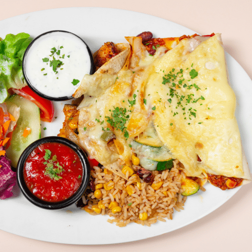 Enchiladas de Maiz con Pollo (3 Stück)