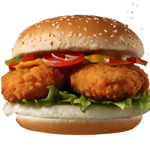 Chicken Cheese Nugget Burger