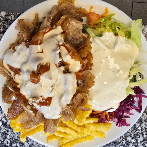 Döner teller Normal  mit Pommes frites
