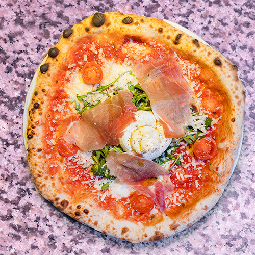 Pizza Parma-Büffelmozzarella
