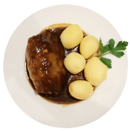 Kohlroulade mit Kartoffeln