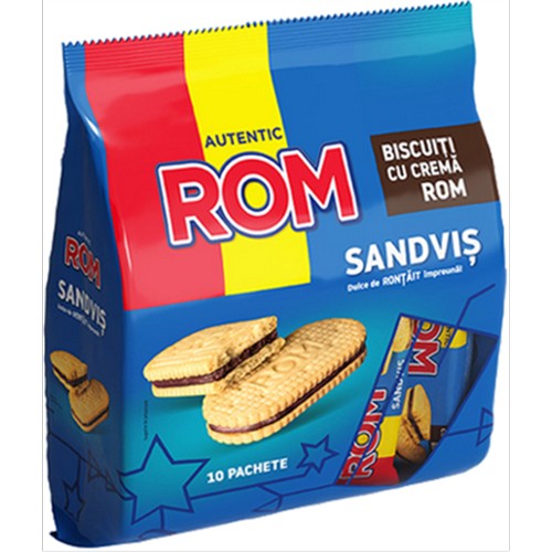 Rom Autentic Kekse mit 35% Rumcreme Sandvis 360g