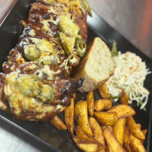 Spareribs Überbacken (scharf)