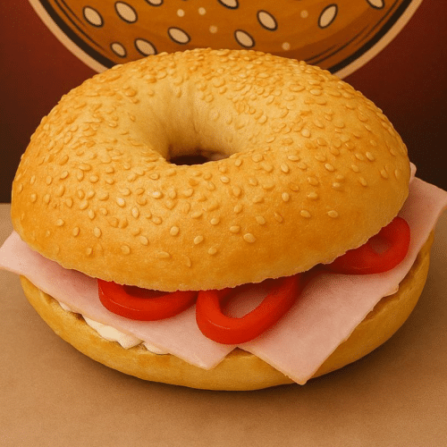 Knoblauch Bagel
