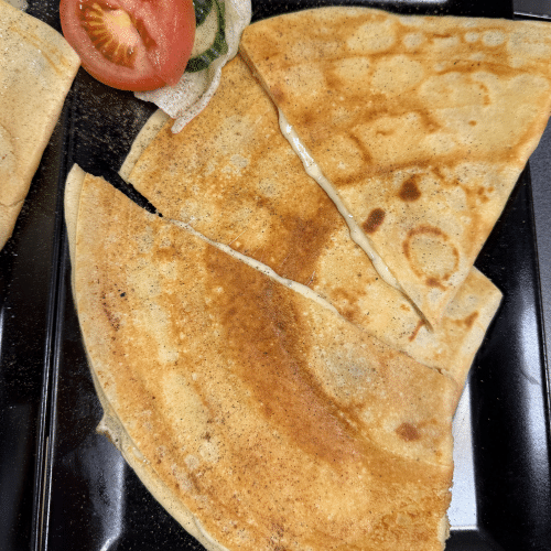 Crêpe mit käse