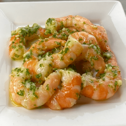 Garnelen mit Knoblauch und Kräutern