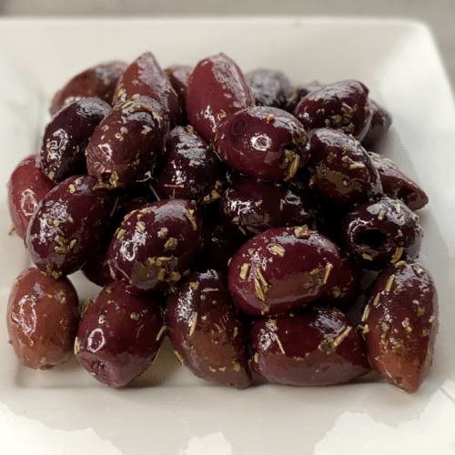 Kalamata Oliven mit Kräutern