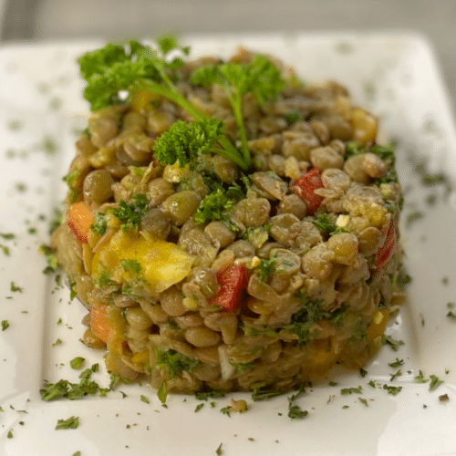 Linsen-Salat (vegan)