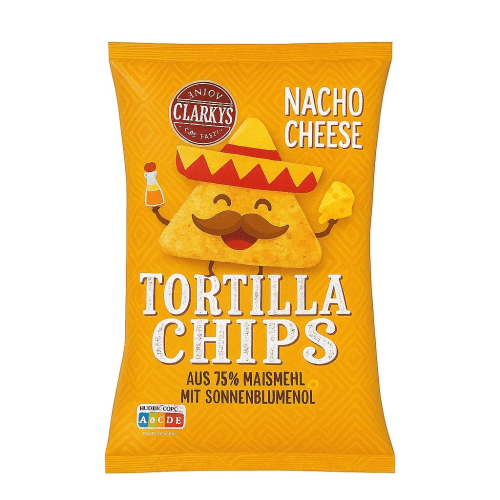 Clarkys Tortilla Chips Nacho Cheese 300g