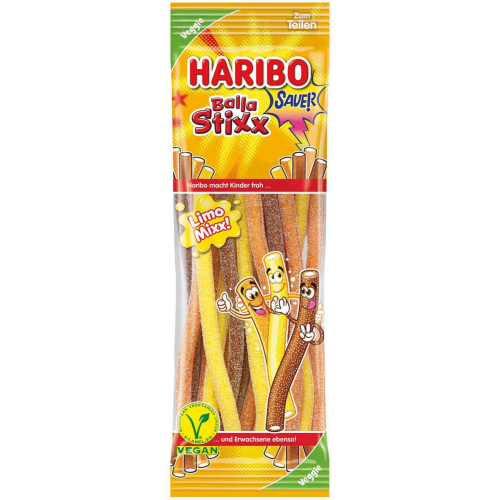 Haribo Balla Stixx Limo Mixx sauer vegan 175g