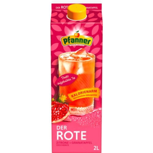 Pfanner Der Rote Zitrone-Granatapfel kalorienarm 2l