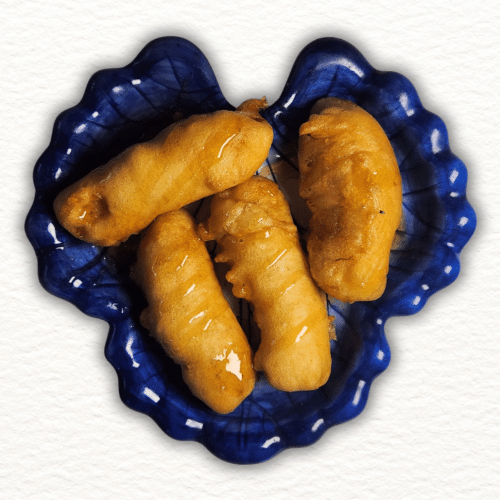 Gebackene Banane mit Honig